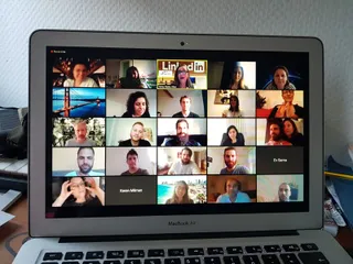 מתוך המפגש הווירטואלי האחרון של הקהילה